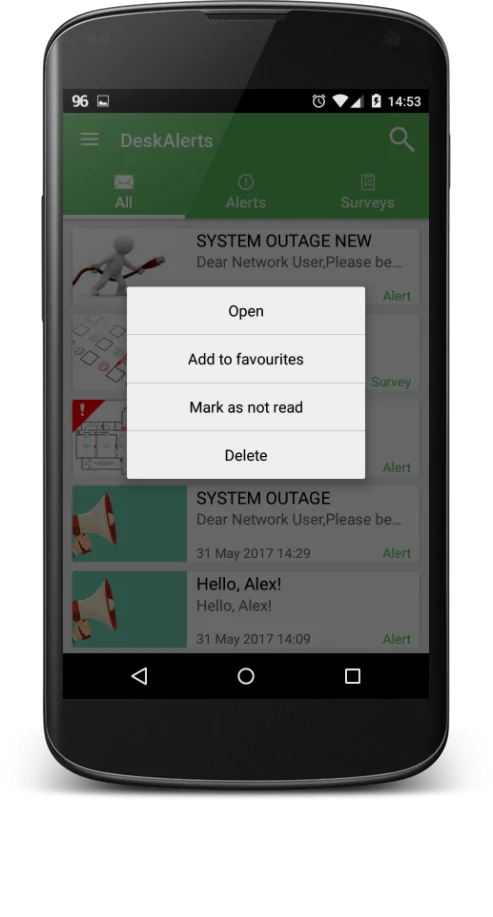 | Android | DeskAlerts corporate notifications 45
