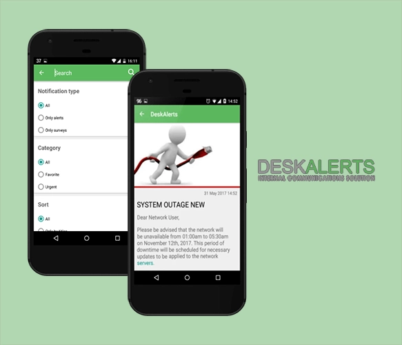 | Android | Корпоративные уведомления DeskAlerts 83
