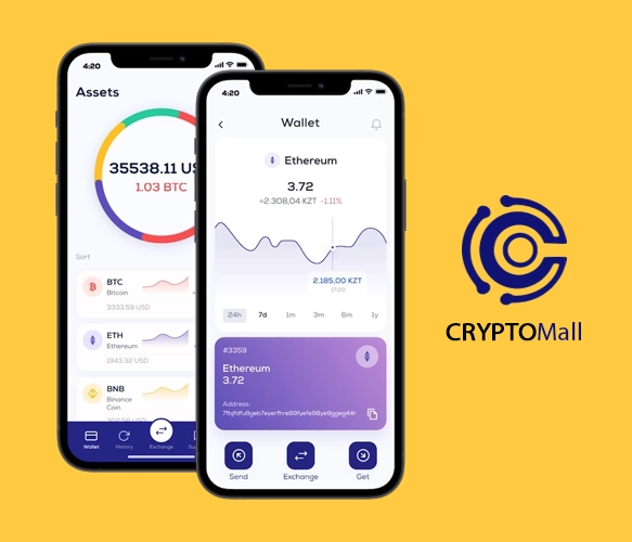 social network | Android | Cryptomall — crypto wallet & p2p exchanger 26